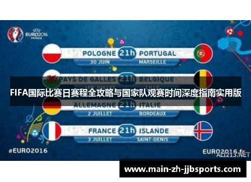 FIFA国际比赛日赛程全攻略与国家队观赛时间深度指南实用版